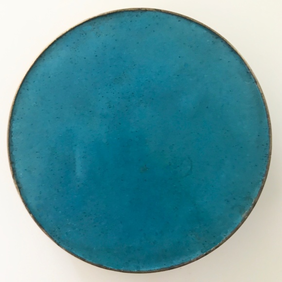 Vintage Floral Painted Metal Trinket Box - Picture 4 of 4